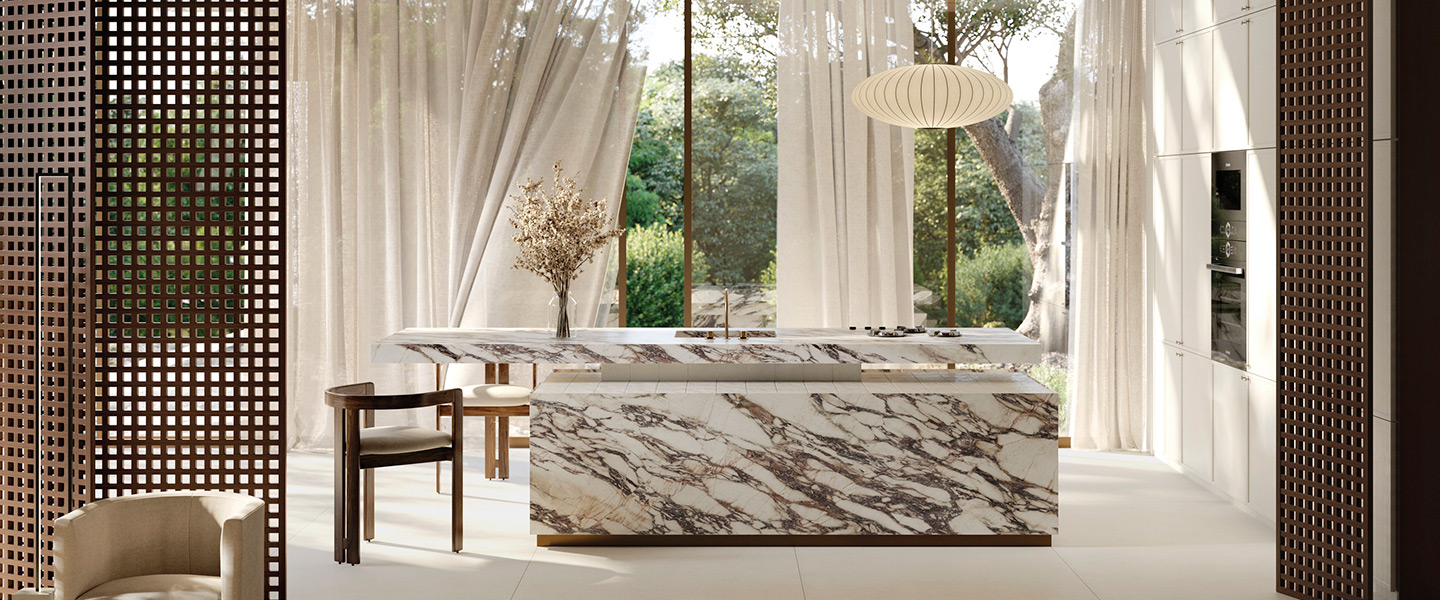 Kitchen countertops Effect Marble fior di viola 4d