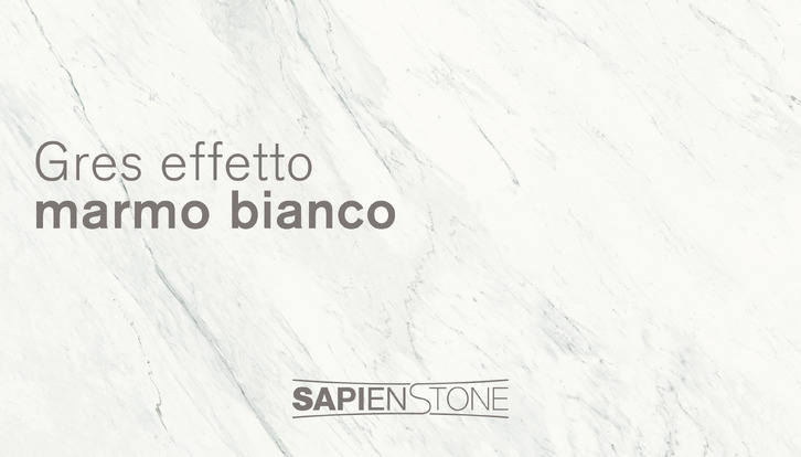 SapienStone white marble-effect porcelain stoneware kitchen countertops